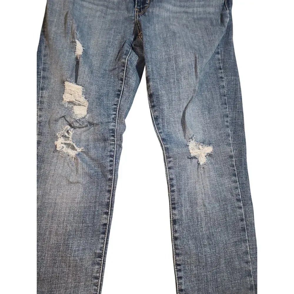 Levi's Skinny Distressed Raw Hem Denim Jeans 711 Size 31 - Picture 3 of 8